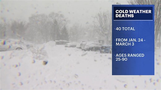 Cold‑weather death toll in New Jersey climbs to 40