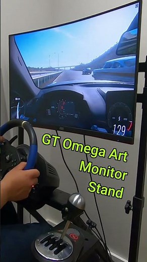 GT Omega Art Monitor Stand | Gaming Room Update 2 | Thrustmaster T150 (TMX) #shorts