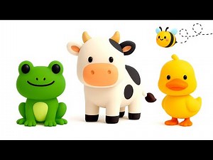 Learn Animal Names and Sounds Song for Kids