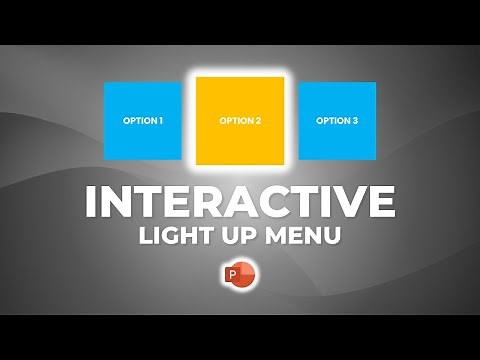 Interactive LIGHT UP MENU with mouseover, all in PowerPoint! A simple 7 minute guide.
