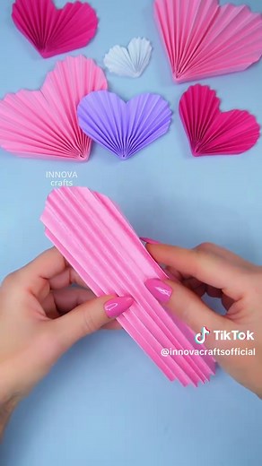 DIY Paper Hearts for Valentine's Day