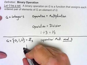 Abstract Algebra 1.4: Definition of a Group