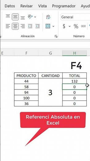 referencia absoluta en Excel