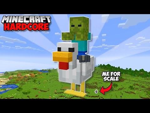 I Built The WORLDS BIGGEST CHICKEN JOCKEY in Minecraft Hardcore (#111)