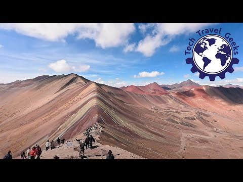 Reaching the Viewpoint of Rainbow Mountain, Vinicunca, Peru [DJI Osmo 360] #Peru #RainbowMountain