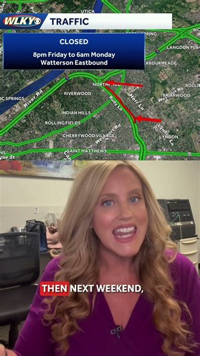 Watterson east closes this weekend between Westport Rd and 71 Split