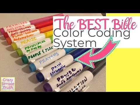 The BEST Bible (symbol) color-code system!