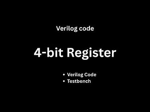 4-bit Register Verilog Code + Testbench