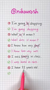 2.2K views · 16K reactions | Common mistakes in English ❌✅ #reels | Nikourosh Nikourosh | Facebook