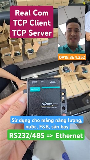 Thiết bị sử dụng cho mảng Solar, TCP Socket (TCP Client) Nport 5150A #moxavietnam | Moxa Store Việt Nam