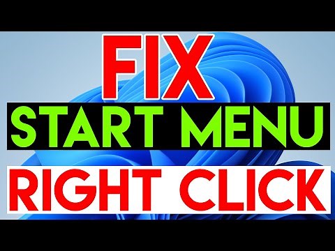 Fix Windows 11 Start Menu Right Click Not Working