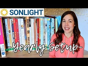 YEARLY Setup & Organization of Sonlight Homeschool Curriculum II HBL-E, Science E & Language Arts