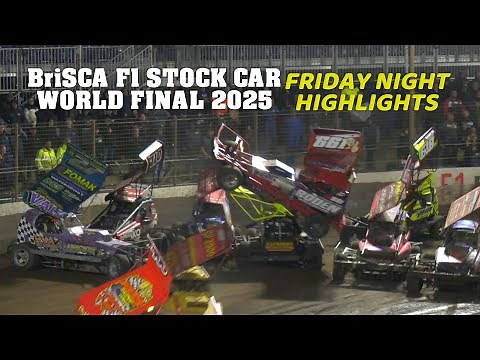 BriSCA F1 Stock Car 2025 World Final Kings Lynn Day 1 Highlights