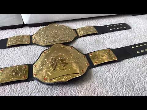 4mm and 2mm WWE (Big Gold) World Heavyweight Championship Replica Belt Comparison