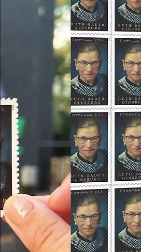 USPS unveils Ruth Bader Ginsburg stamp to honor late justice #Shorts