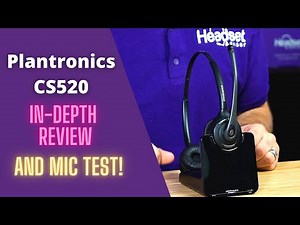 Plantronics CS520 In-Depth Review and Mic Test!