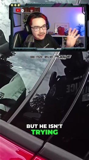 Police Smash Window During Intense Traffic Stop! #shorts