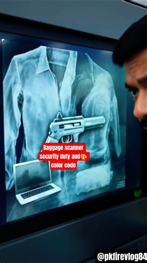 🎥✨ Baggage Scanner Security Duty & color🎨 Code #safetyfirst #learning #security #education #yt