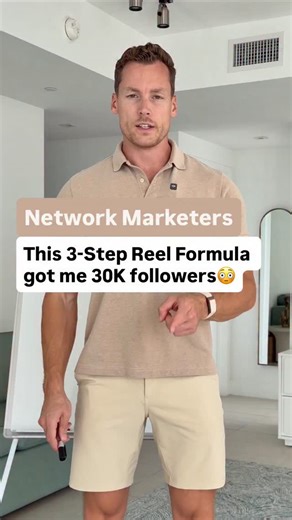 Alexander Pfeffer | Network Marketing Coach on Instagram: "share it with your team so they know how to structure reels properly 👇 Network marketers, this 3-step Reel formula brought me 30,000 followers in 6 months: 1️⃣ First 3 seconds = everything Say who the video is for and what it’s about. Random intros don’t work anymore. Nobody cares. 2️⃣ Middle = value & context Teach ONE clear thing. Give a useful insight your audience can actually apply. 3️⃣ End = clear direction Don’t just say “follow