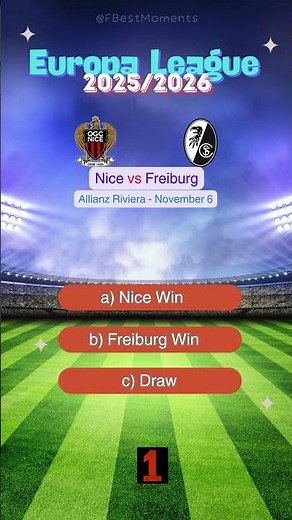 Nice vs Freiburg Europa League 2025 Prediction | Who Will Win? #match #prediction #nice #freiburg