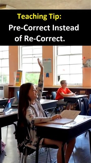 Quick Teaching Tips and Strategies: Pre-Correct instead of Re-Correct #teachers #education