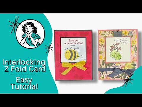🔴 Interlocking Z Fold Card: How To Make One That's Stunning & Easy