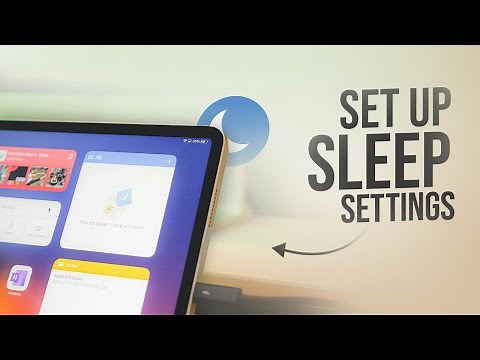 How Do I Set Up Sleep Settings on iPad (tutorial)