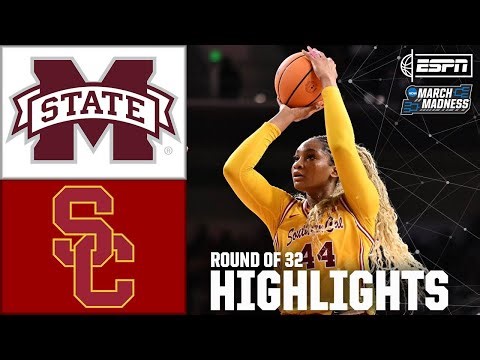 Round of 32: Mississippi State vs. USC | Women’s NCAA Tournament | Full Game Highlights