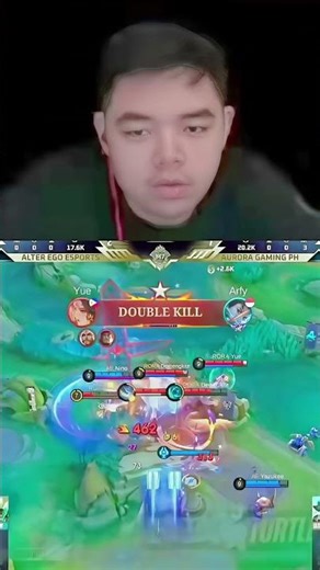 Reaction R7 AE VS AURORA #mobilelegends #shortvideo #shorts