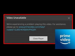 Fix Amazon Prime Video Unavailable We're experiencing a problem playing this video. Problem Solve