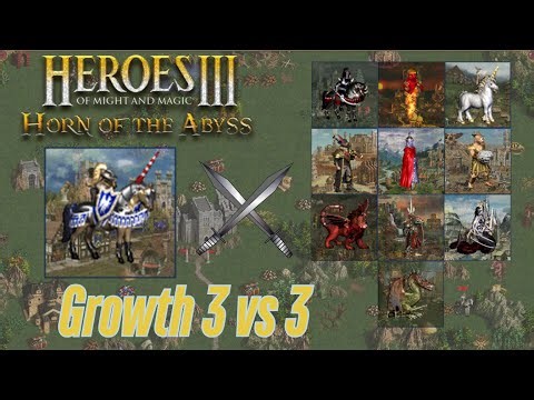 Champions Against Other Upgraded Tier 6 Creatures (3 vs 3) in HoMM3: HotA