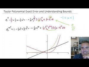 Taylor Polynomial Exact "Error" Formula - Understanding Bounds