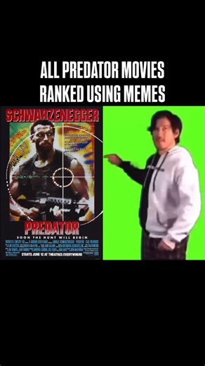 All Predator Movies Ranked Using Memes #predator #movies (I didn’t include Alien Vs Predator movies because I already included them in my ranking of the Alien movies) | Film Zone