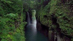 高千穂・国見ヶ丘に広がる雲海の絶景 空撮