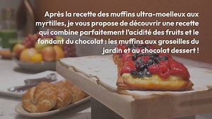 Muffins aux groseilles et au
