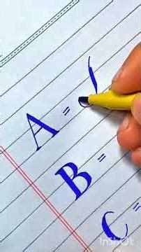 Learn how to write the Calligraphy Letter A in a stylish and easy way!