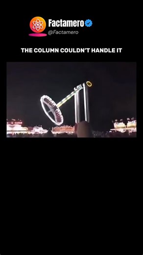 Factamero_ on Instagram: "A serious accident happened at an amusement park when the main support structure failed. Incidents like this usually come down to metal fatigue, engineering miscalculations, or unexpected load spikes during operation. Even modern rides face extreme dynamic stress that demands constant inspection and maintenance. Video author unknown. If you are the author of this video, please DM us. Would you still ride attractions like this after seeing what can go wrong?"