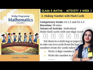 Class 5 Maths Bridge Program Course | Activity 3 for Week 1 | 5th Class NCERT New Maths Book