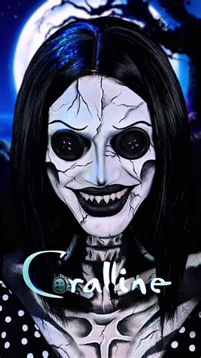 Creative Coraline Halloween Makeup Ideas