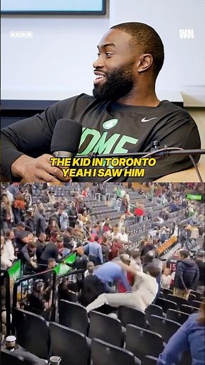 JB reacts to the fan that got body slammed trying to get his autograph 😂🔥 #jaylenbrown #celtics