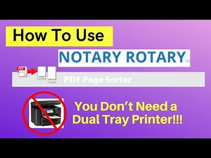 How To Use the PDF Page Sorter by Notary Rotary, Loan Signing Agents DON’T buy a dual tray! 🚫