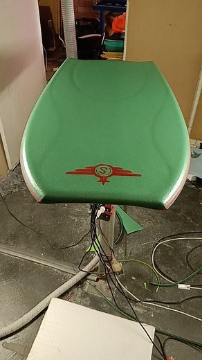 41" 56mm thickness 1.9 density pp core 🟢Green machine 🟢 with quads & concave rails | SOLUTION BODYBOARDS