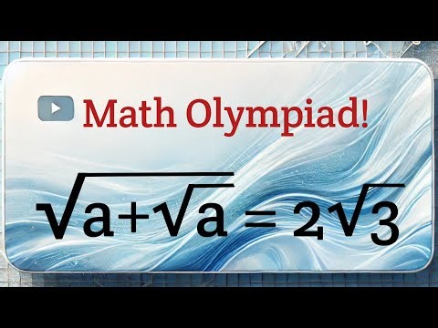 A Nice Math Olympiad Algebra Problem.