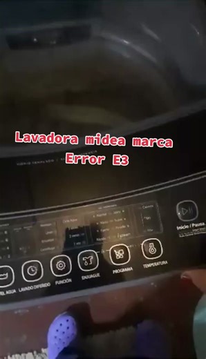 Lavadora midea, error E3. #midea #mantenimiento #lavadoras #araucaniachile🇨🇱 #victoriaaraucaniachile🇨🇱