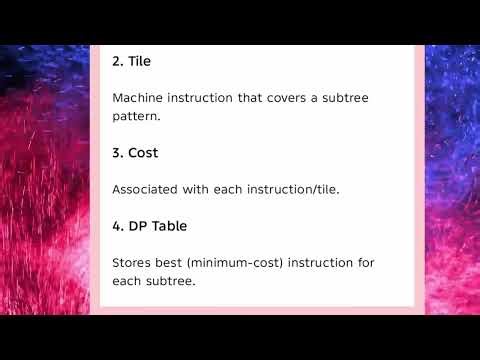 CS3501 UNIT 4 Dynamic programing code generation