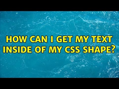 How can I get my text inside of my CSS shape?