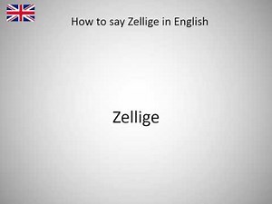 How to say Zellige in English?