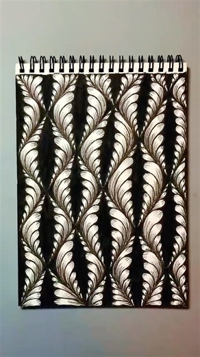 Relaxing Doodle Tutorial Zentangle Art #art #drawing #inspiration #zentangle #doodle #shorts