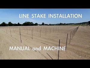 Line Stake Installation - T-Post and Highway Stake installation demonstration