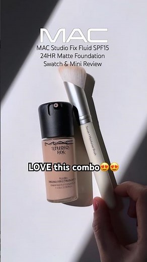 MAC Studio Fix Fluid SPF15 24HR Matte Foundation Swatch & Mini Review